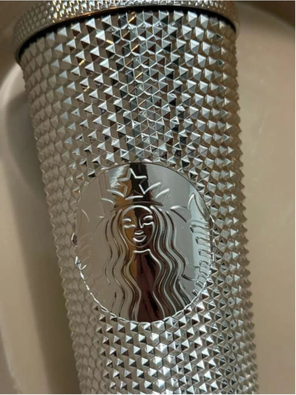 Disney World Starbucks 100th Anniversary Mickey Chrome Tumbler 24oz Venti NWT